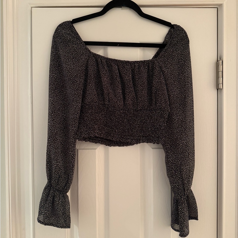 Altar'd State Black and White Blouse